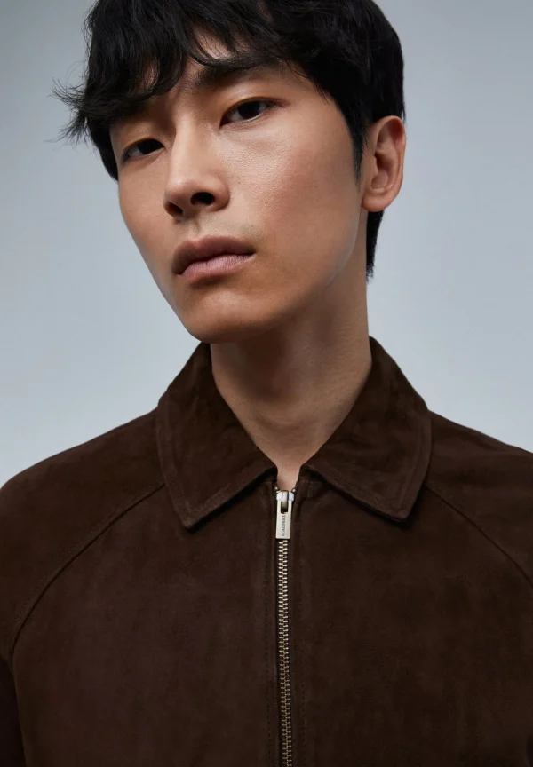 scalperscompany Chaqueta Ante-Hombre Abrigos Y Chaquetas