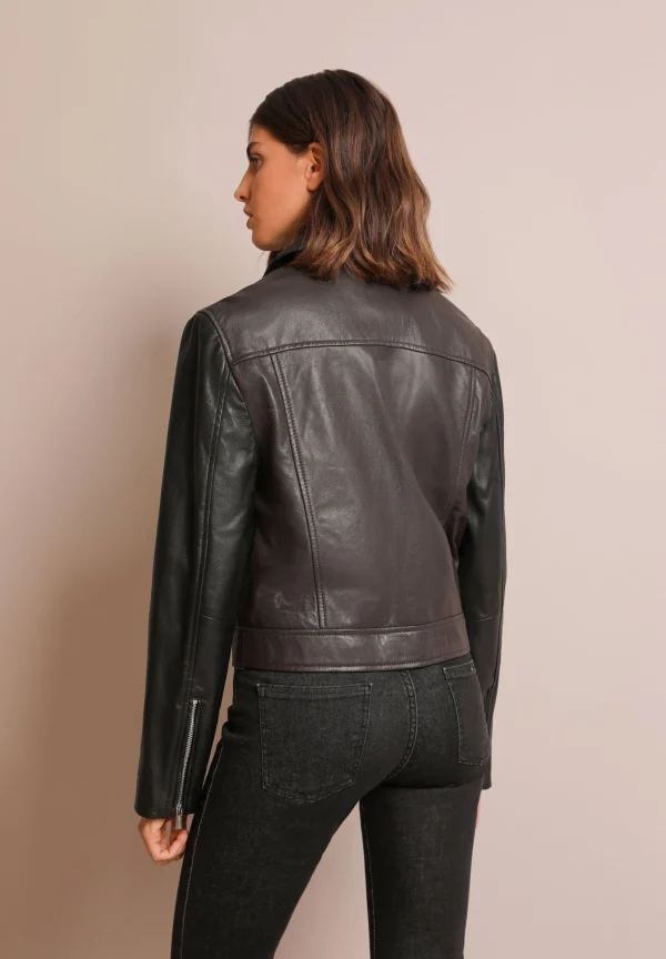 scalperscompany Chaqueta Biker Bicolor-Mujer Abrigos Y Chaquetas