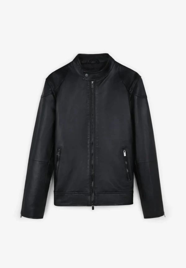 scalperscompany Chaqueta Biker Piel-Hombre Abrigos Y Chaquetas