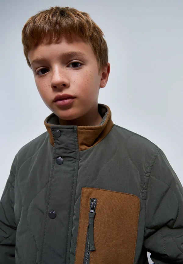 scalperscompany Chaqueta Bolsillo Contraste-Niños Abrigos Y Chaquetas