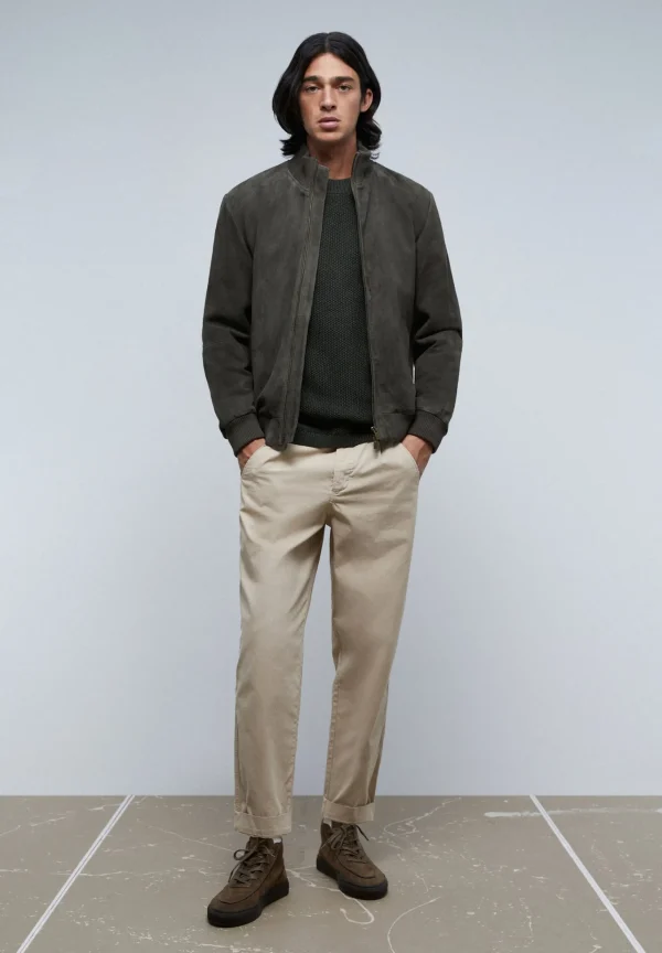 scalperscompany Chaqueta Bomber Piel-Hombre Abrigos Y Chaquetas