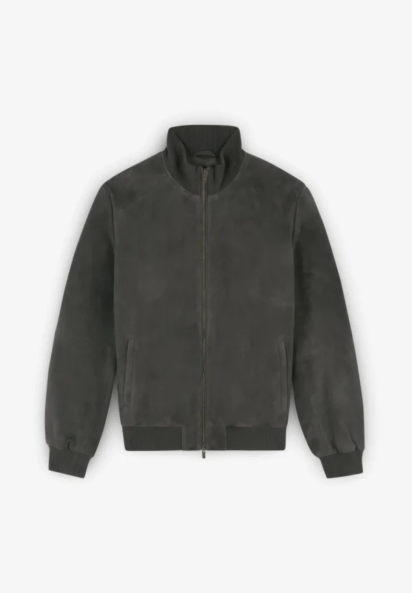 scalperscompany Chaqueta Bomber Piel-Hombre Abrigos Y Chaquetas
