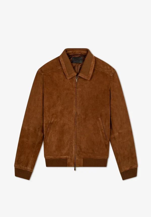 scalperscompany Chaqueta Bomber Piel-Hombre Abrigos Y Chaquetas