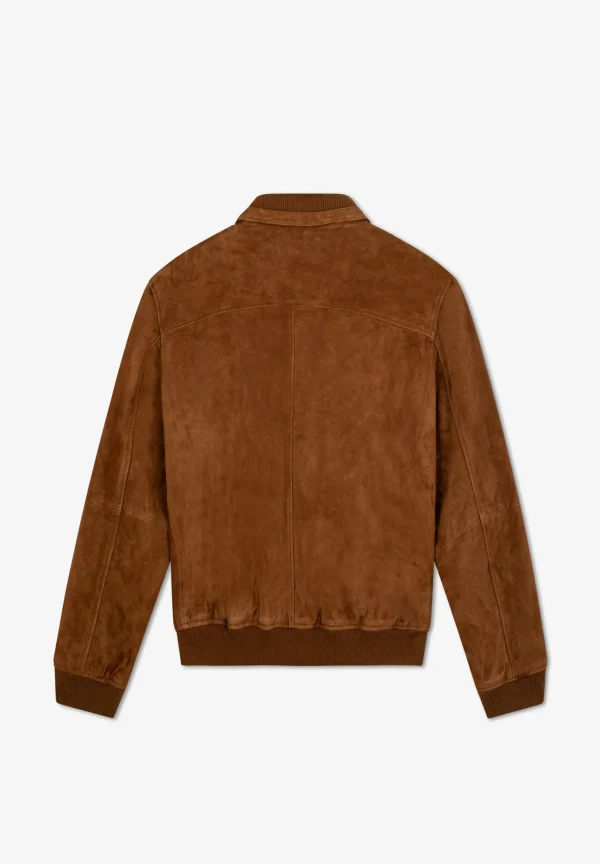 scalperscompany Chaqueta Bomber Piel-Hombre Abrigos Y Chaquetas