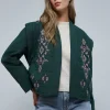 scalperscompany Chaqueta Guateada Detalles Bordados-Mujer Abrigos Y Chaquetas