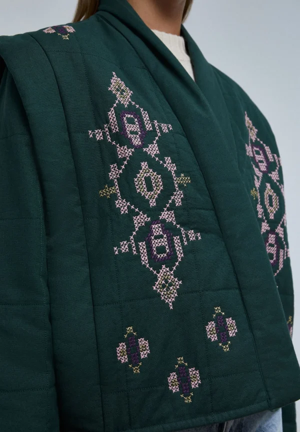 scalperscompany Chaqueta Guateada Detalles Bordados-Mujer Abrigos Y Chaquetas