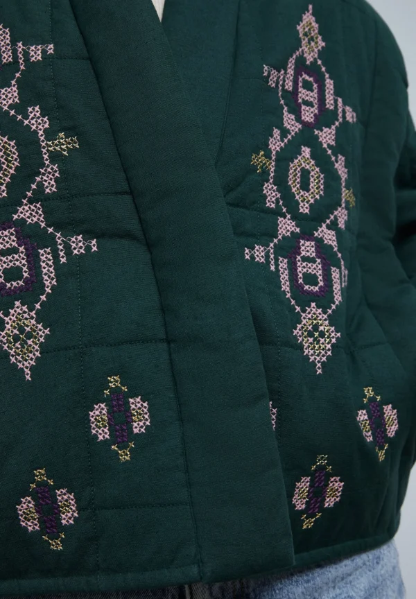 scalperscompany Chaqueta Guateada Detalles Bordados-Mujer Abrigos Y Chaquetas