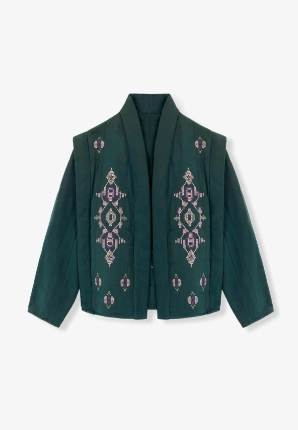 scalperscompany Chaqueta Guateada Detalles Bordados-Mujer Abrigos Y Chaquetas