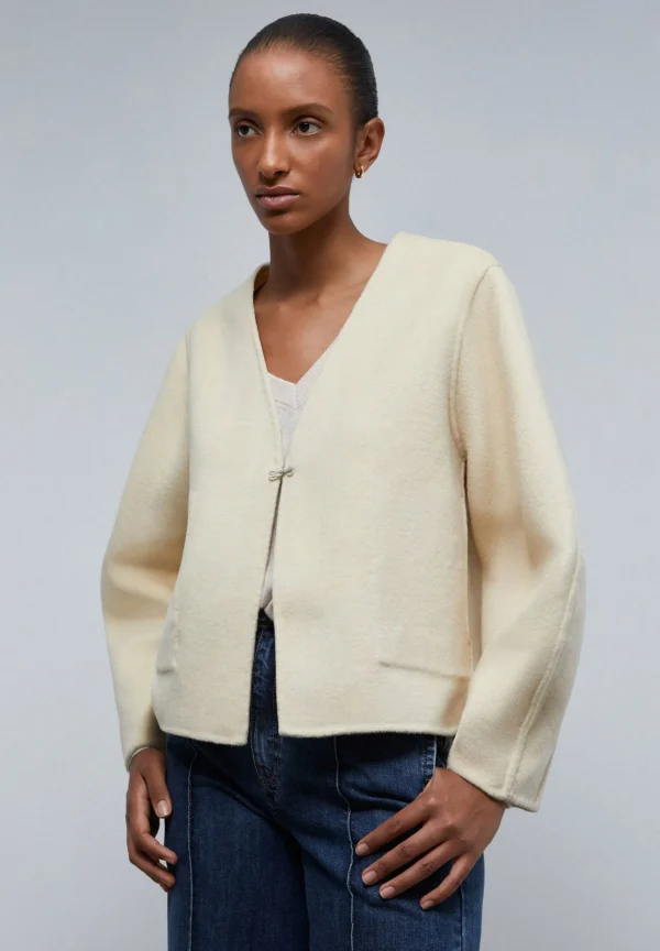 scalperscompany Chaqueta Lana Cuadros Reversible-Mujer Abrigos Y Chaquetas