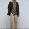 scalperscompany Chaqueta Tacto Peach Cuello Borrego-Hombre Abrigos Y Chaquetas