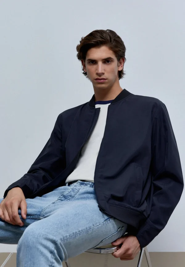 scalperscompany Chaqueta Tecnica Bomber-Hombre Abrigos Y Chaquetas