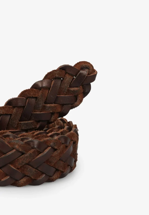 scalperscompany Cinturon Piel Trenzado-Hombre Cinturones Y Tirantes