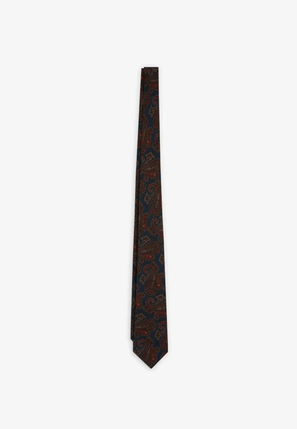 scalperscompany Corbata Lana Paisley-Hombre Corbatas