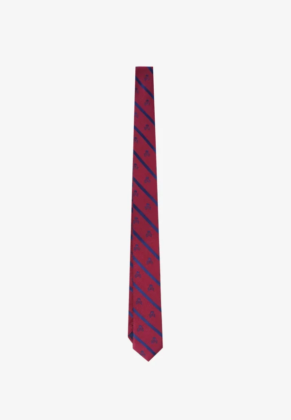 scalperscompany Corbata Rayas Calaveras Seda-Niños Corbatas