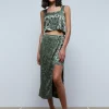 scalperscompany Falda Animal Print Abertura-Mujer Coleccion