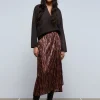 scalperscompany Falda Frunce Cebra-Mujer Coleccion