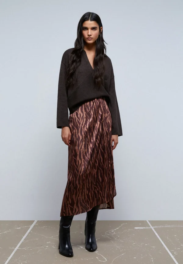 scalperscompany Falda Frunce Cebra-Mujer Coleccion