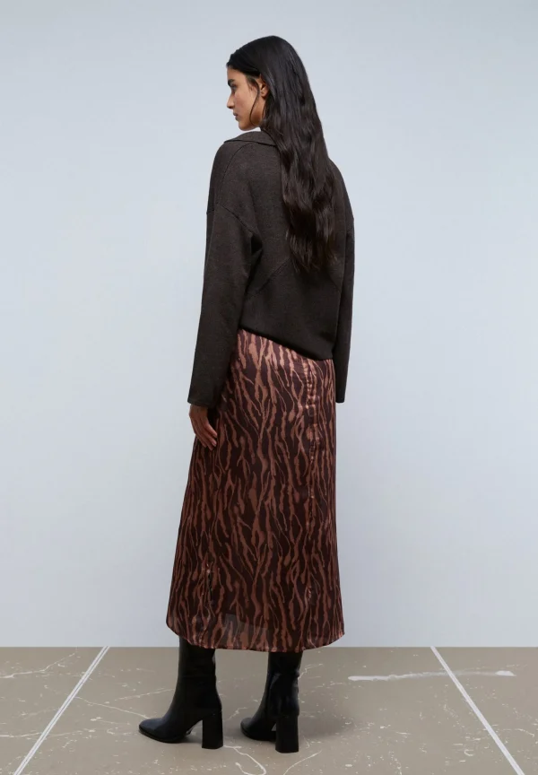 scalperscompany Falda Frunce Cebra-Mujer Coleccion