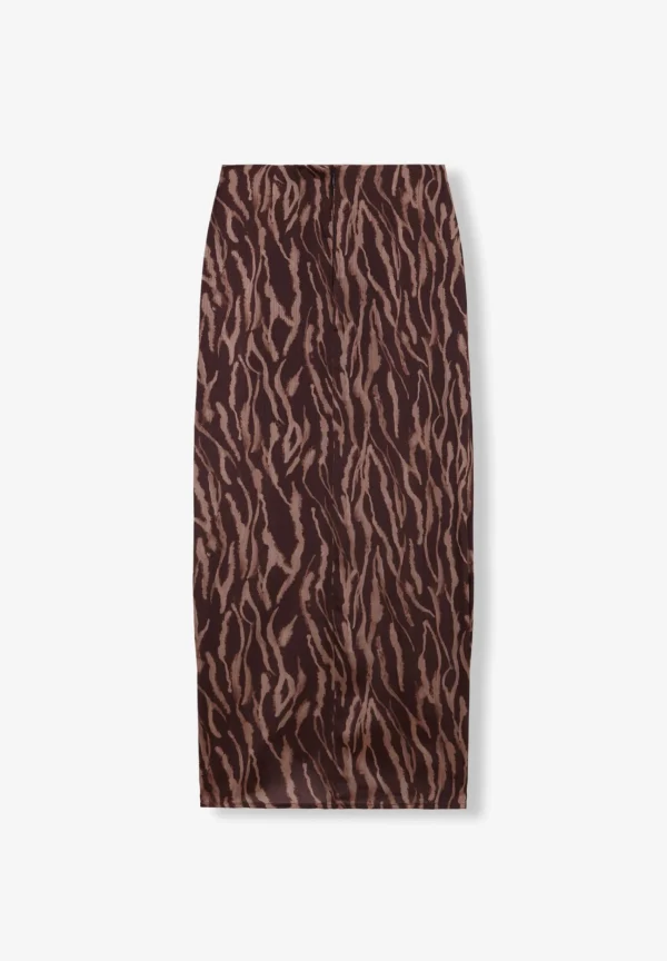 scalperscompany Falda Frunce Cebra-Mujer Coleccion