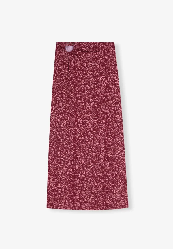scalperscompany Falda Midi Detalle Cintura-Mujer Total Look