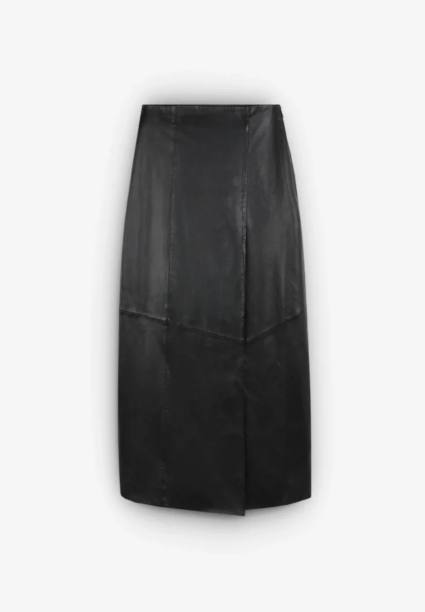 scalperscompany Falda Midi Piel-Mujer Faldas