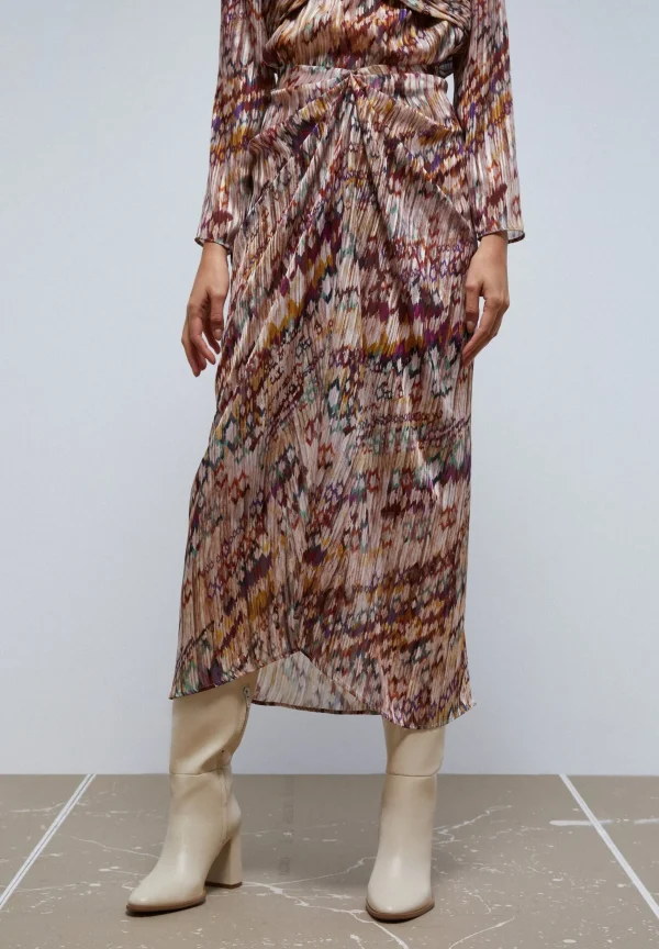 scalperscompany Falda Midi Plisada-Mujer La Gran Fiesta