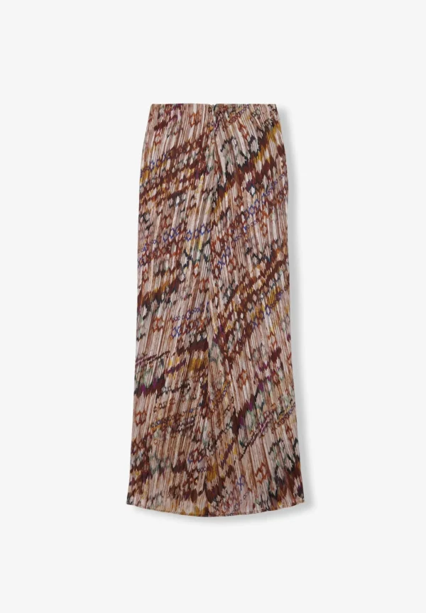 scalperscompany Falda Midi Plisada-Mujer La Gran Fiesta