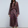 scalperscompany Falda Midi Print Etnico-Mujer Coleccion