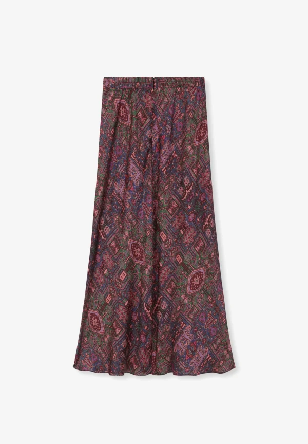 scalperscompany Falda Midi Print Etnico-Mujer Coleccion