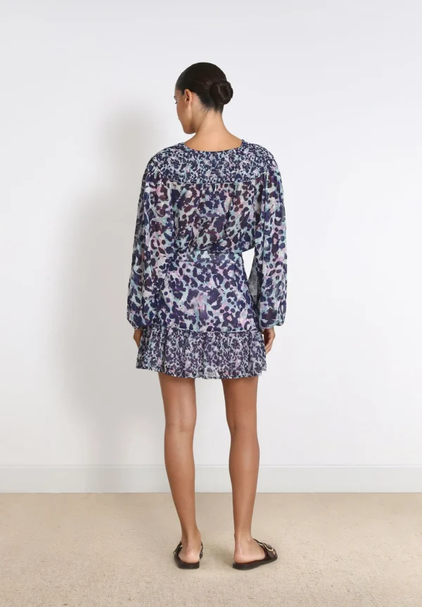 scalperscompany Falda Mini Animal Print-Mujer Total Look