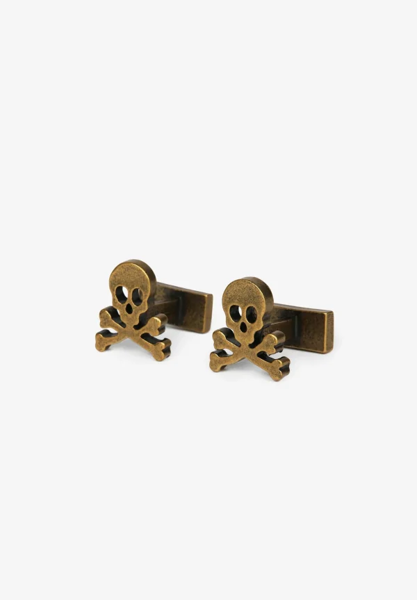 scalperscompany Gemelos Calaveras Dorados-Hombre Gemelos