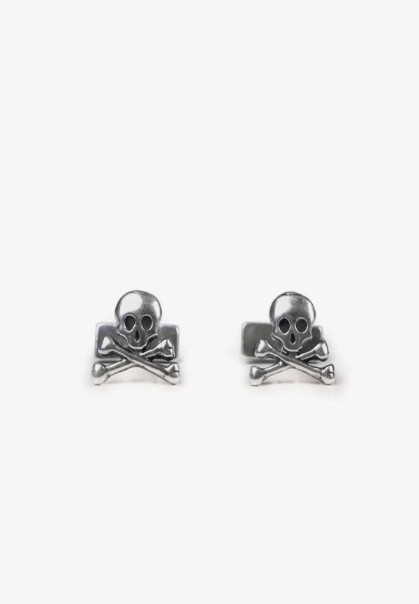 scalperscompany Gemelos Calaveras Plateados-Hombre Gemelos