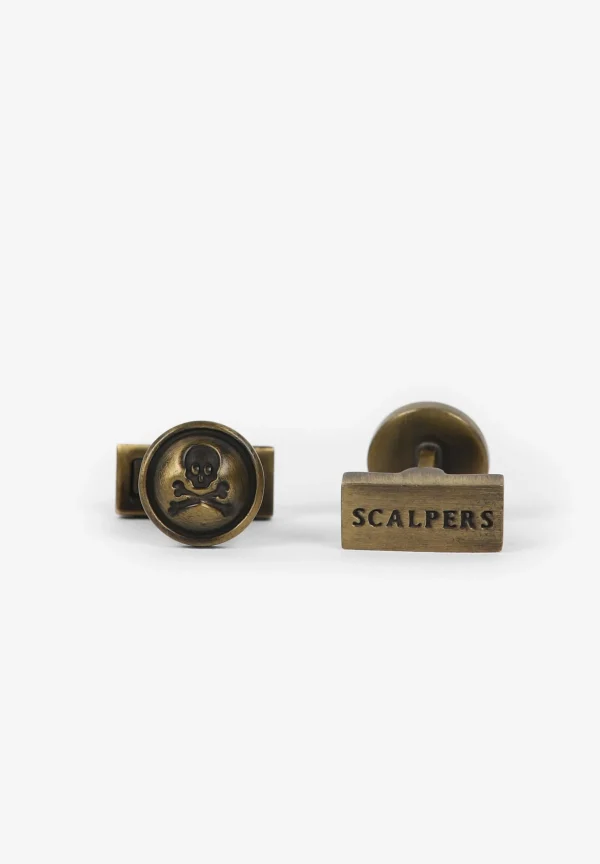 scalperscompany Gemelos Redondos Oro Viejo-Hombre Gemelos