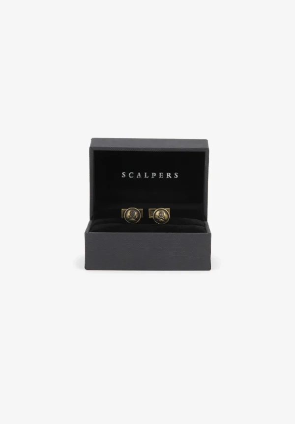 scalperscompany Gemelos Redondos Oro Viejo-Hombre Gemelos