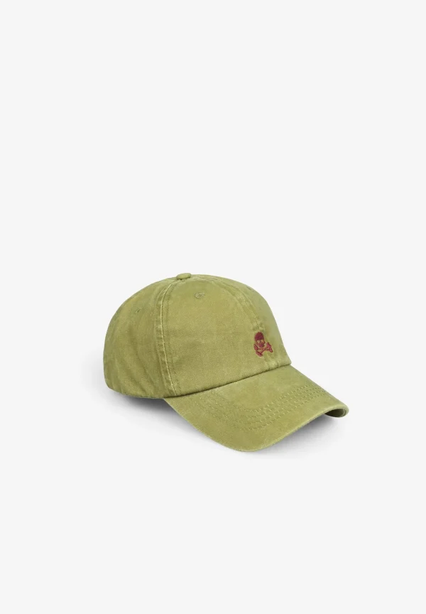 scalperscompany Gorra Lavada Calavera-Niños Gorras Y Gorros