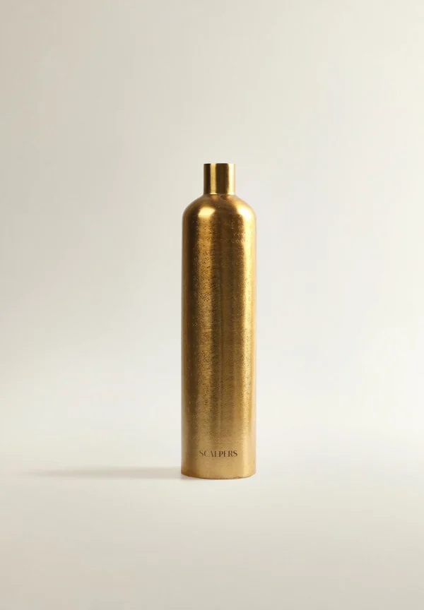 scalperscompany Jarron Decorativo Metal Dorado-Home Jarrones