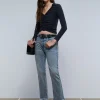 scalperscompany Jeans Animal Print Ankle Flare-Mujer Jeans