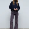 scalperscompany Jeans Ankle Flare Costuras-Mujer Jeans