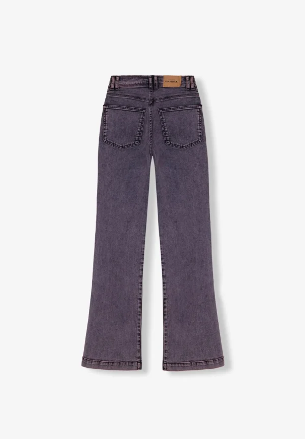 scalperscompany Jeans Ankle Flare Costuras-Mujer Jeans