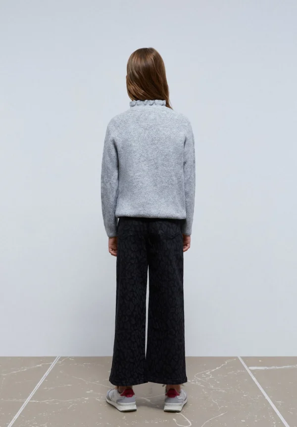 scalperscompany Jeans Culotte Animal Print-Niños Pantalones Y Petos