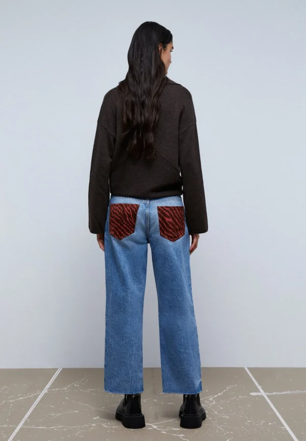 scalperscompany Jeans Detalles Cebra-Mujer Total Look