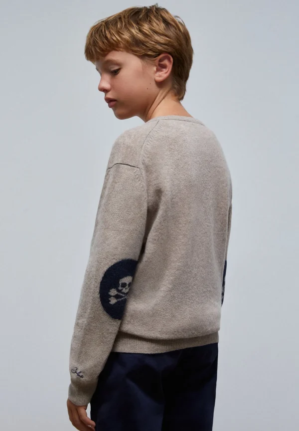 scalperscompany Jersey Calavera Coderas-Niños Jerséis Y Cárdigans
