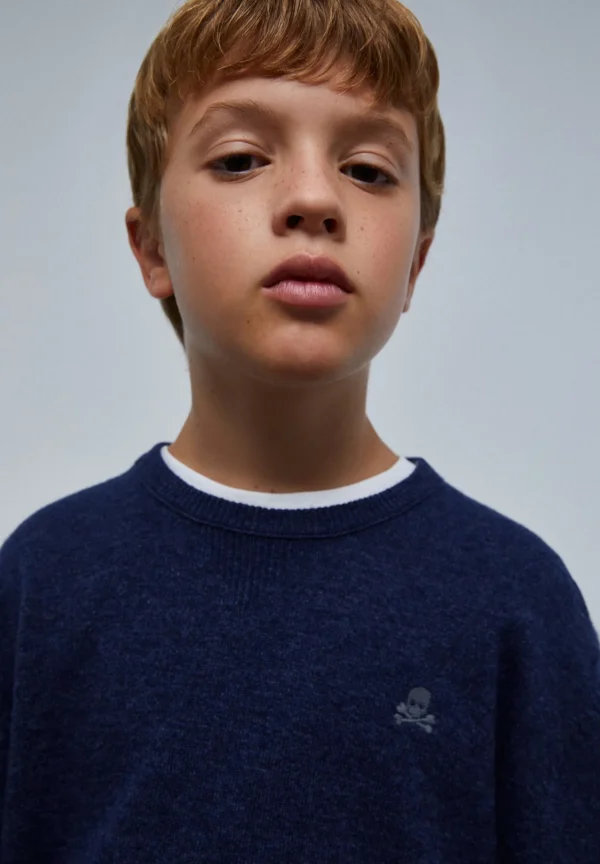 scalperscompany Jersey Calavera Coderas-Niños Jerséis Y Cárdigans