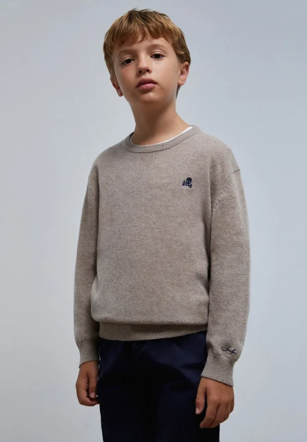 scalperscompany Jersey Calavera Coderas-Niños Jerséis Y Cárdigans