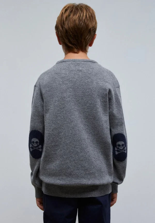 scalperscompany Jersey Calavera Coderas-Niños Jerséis Y Cárdigans