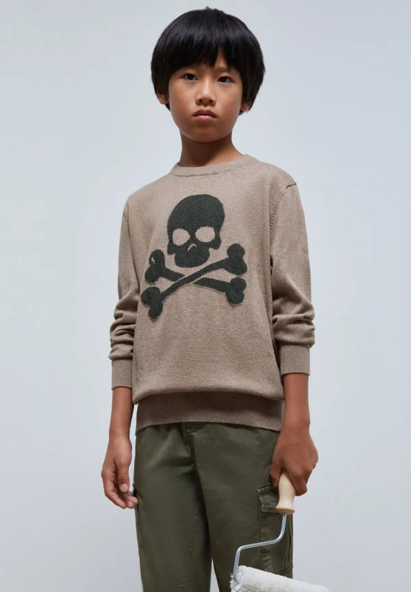 scalperscompany Jersey Calavera Contraste-Niños Jerséis Y Cárdigans
