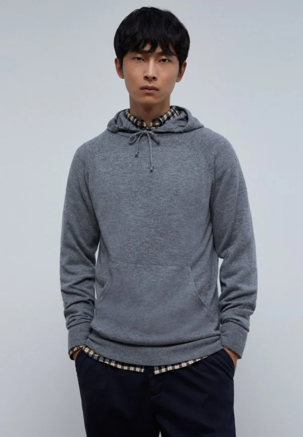 scalperscompany Jersey Capucha Lana Merino-Hombre Jerséis Y Cárdigans
