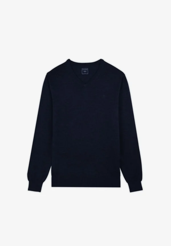 scalperscompany Jersey Cuello Pico Lana-Hombre Jerséis Y Cárdigans