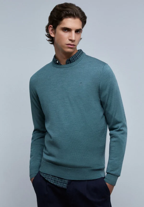 scalperscompany Jersey Cuello Redondo Calavera-Hombre Jerséis Y Cárdigans