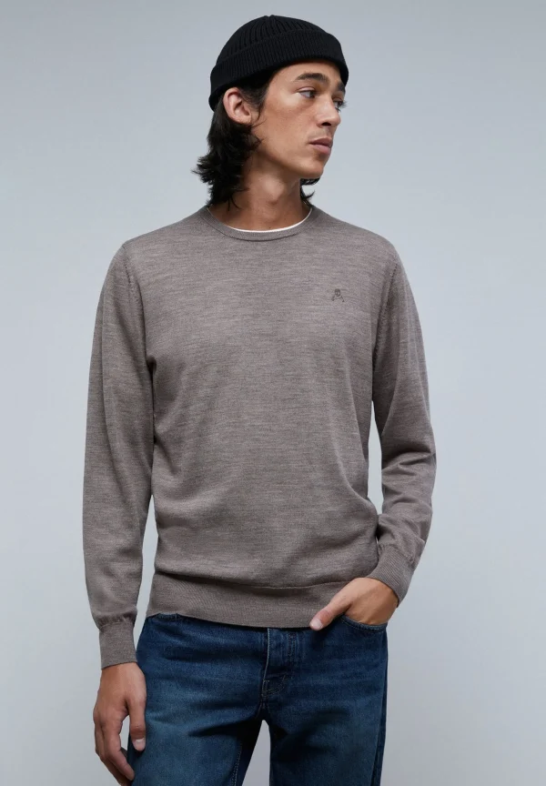 scalperscompany Jersey Cuello Redondo Calavera-Hombre Jerséis Y Cárdigans